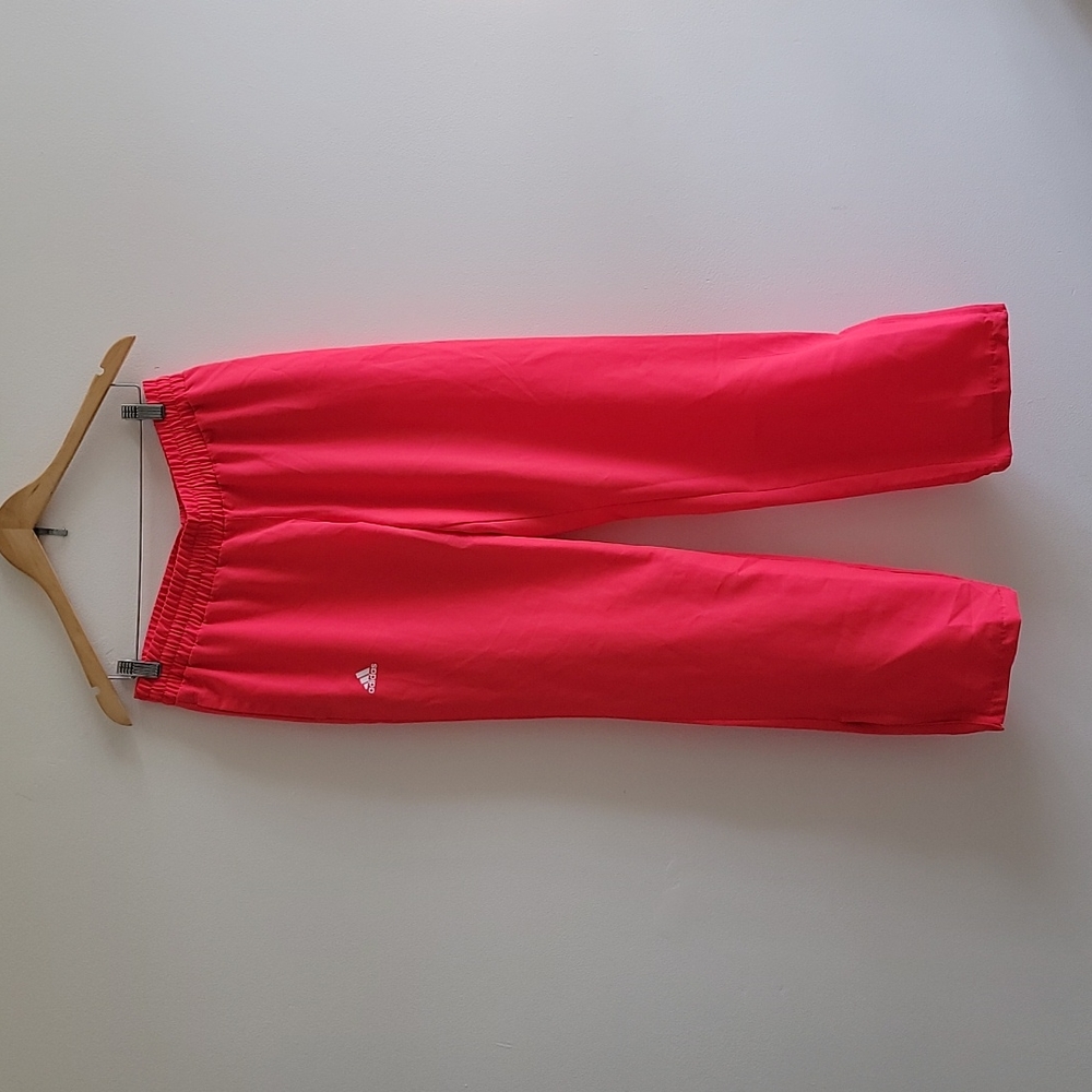 NWOT Adidas Hot Pink Lightweight Wind Track Pants Size: M
